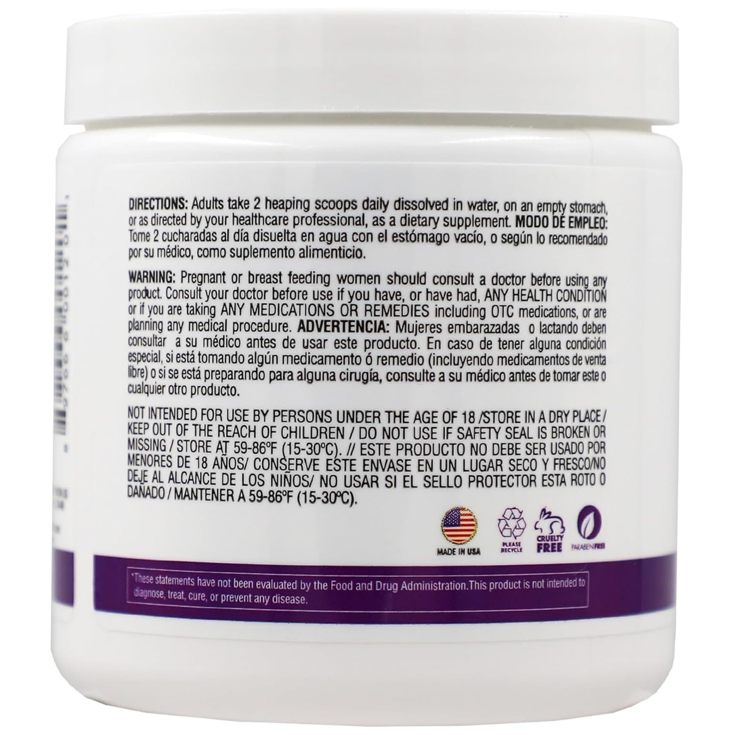 orange-flavored-collagen-powder-with-vitamin-c---anti-aging-formula---water-soluble---35-oz-jar---colageina-10-6