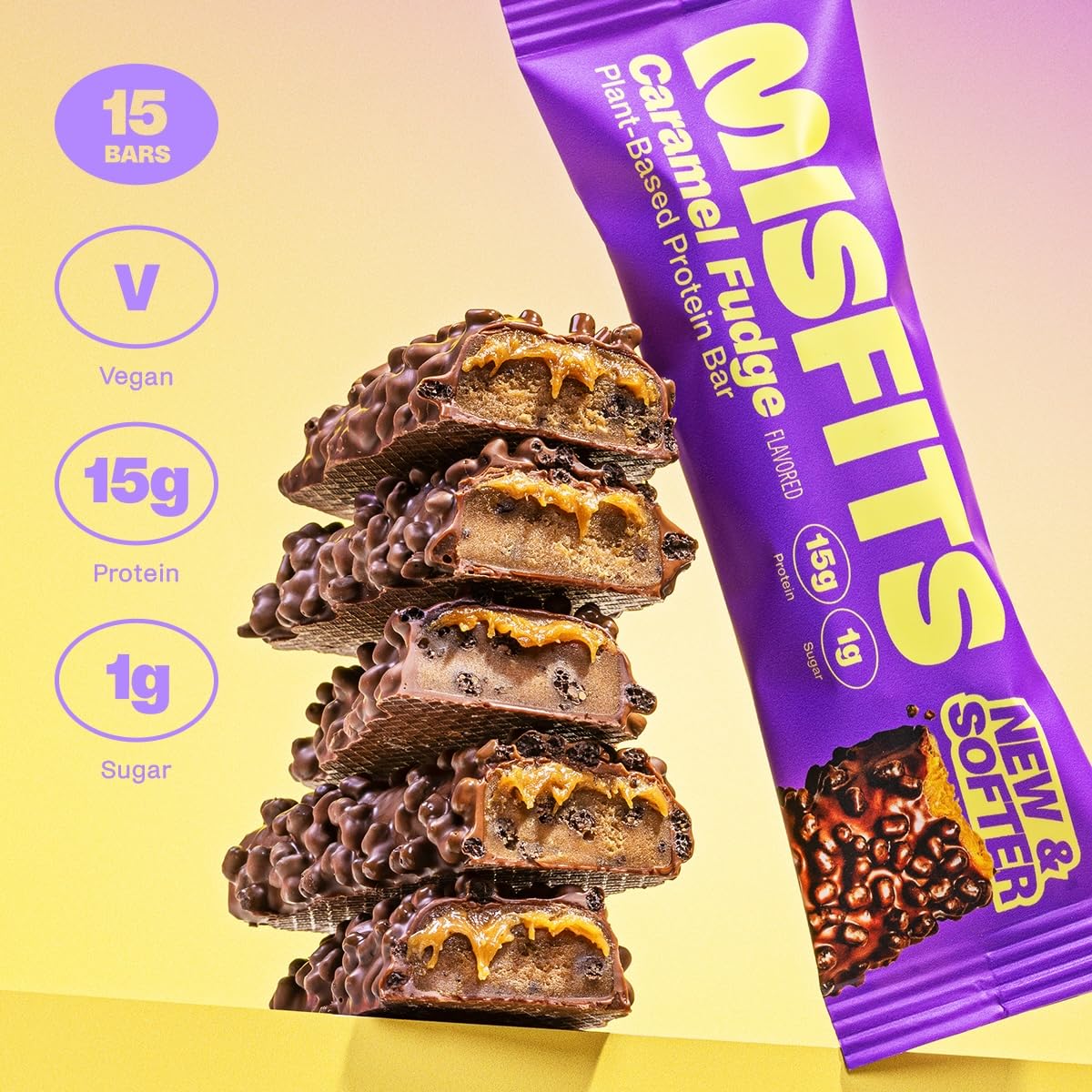 plant-based-misfits-caramel-fudge-protein-bars---new-recipe-with-high-fiber-low-sugar-carbs-vegan-snacks-pack-of-15-2