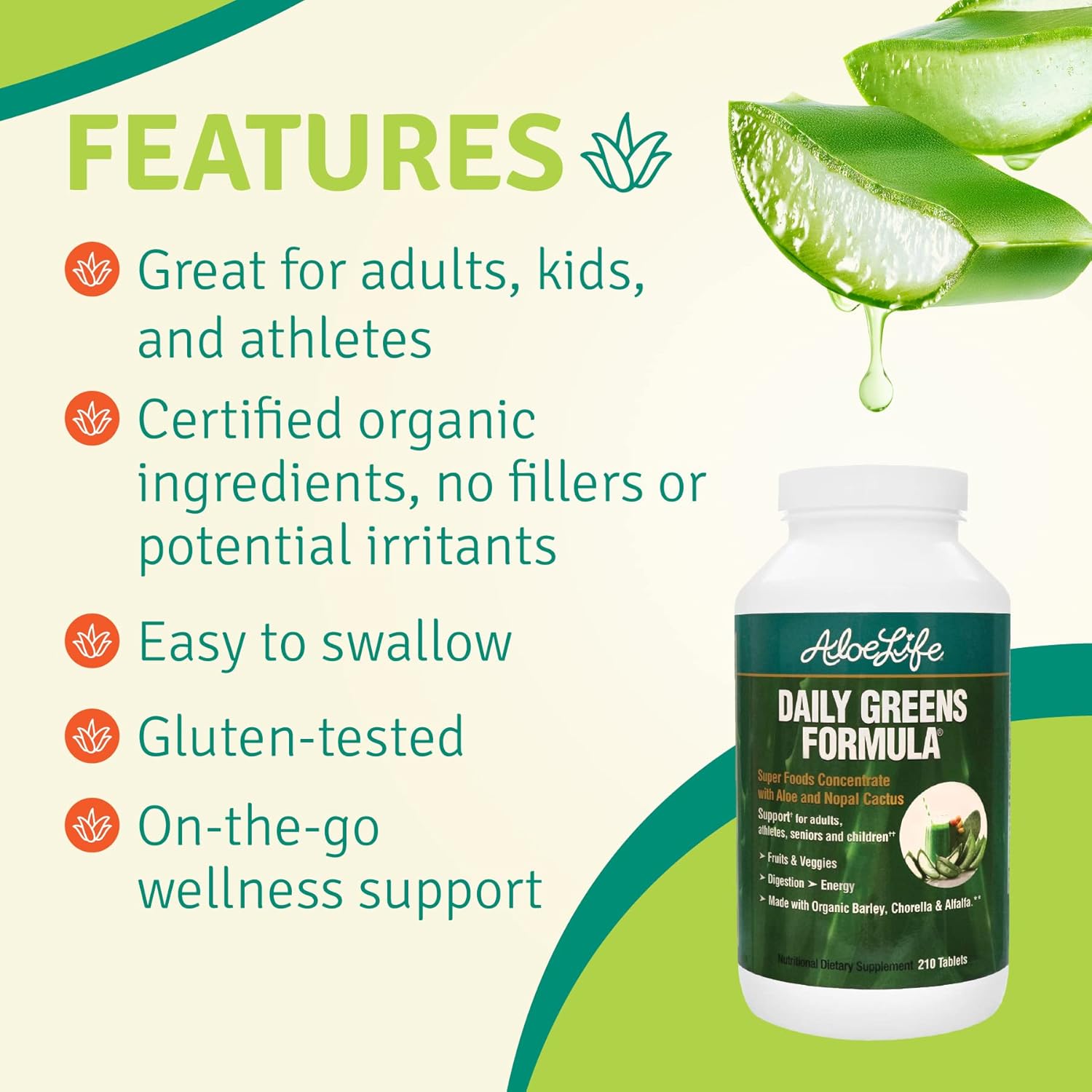certified-organic-aloe-life-daily-greens-tablets---antioxidant-supplement-with-21-fruits-veggies-herbs---keto-friendly-gluten-free---210-tablets-5