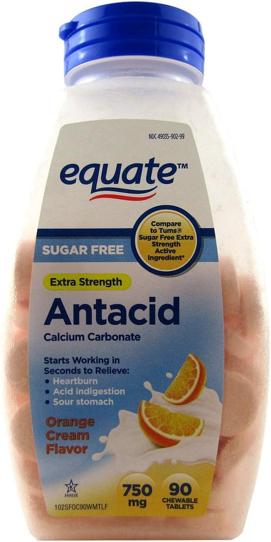 equate-antacid-extra-strength-chewable-tablets-sugar-free-orange-cream-flavor---90-count-750mg-1