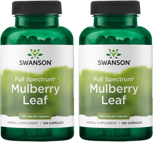 organic-swanson-mulberry-leaf-capsules---full-spectrum-herbal-supplement-500mg-240-capsules---pack-of-2-1