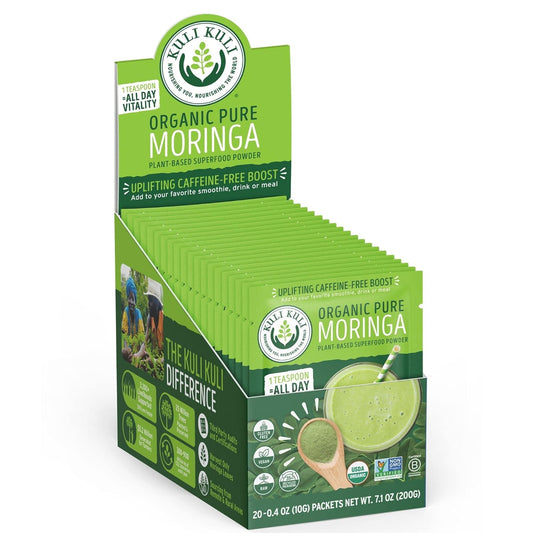 organic-moringa-leaf-powder---pure-usda-certified-non-gmo-perfect-for-smoothies-tea-food---04oz-pack-of-20-by-kuli-kuli-1