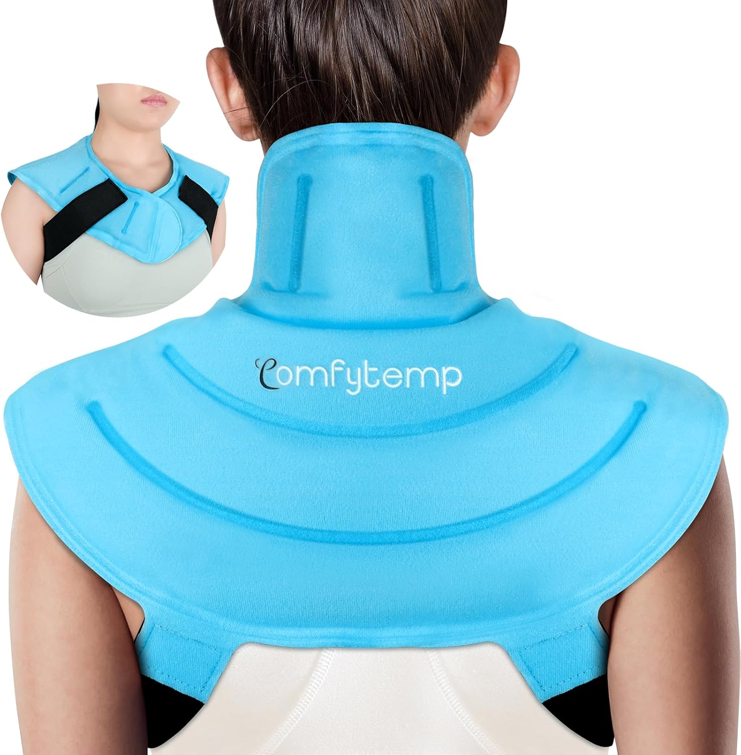 reusable-gel-ice-pack-wrap-for-neck-and-shoulders-pain-relief-with-straps---cold-compression-therapy-for-upper-back-and-cervical-injuries---fsa-hsa-eligible---smallmedium-size-1