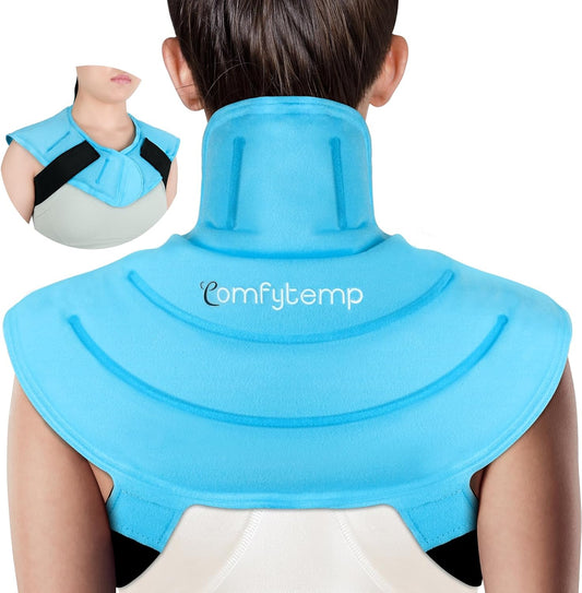 reusable-gel-ice-pack-wrap-for-neck-and-shoulders-pain-relief-with-straps---cold-compression-therapy-for-upper-back-and-cervical-injuries---fsa-hsa-eligible---smallmedium-size-1