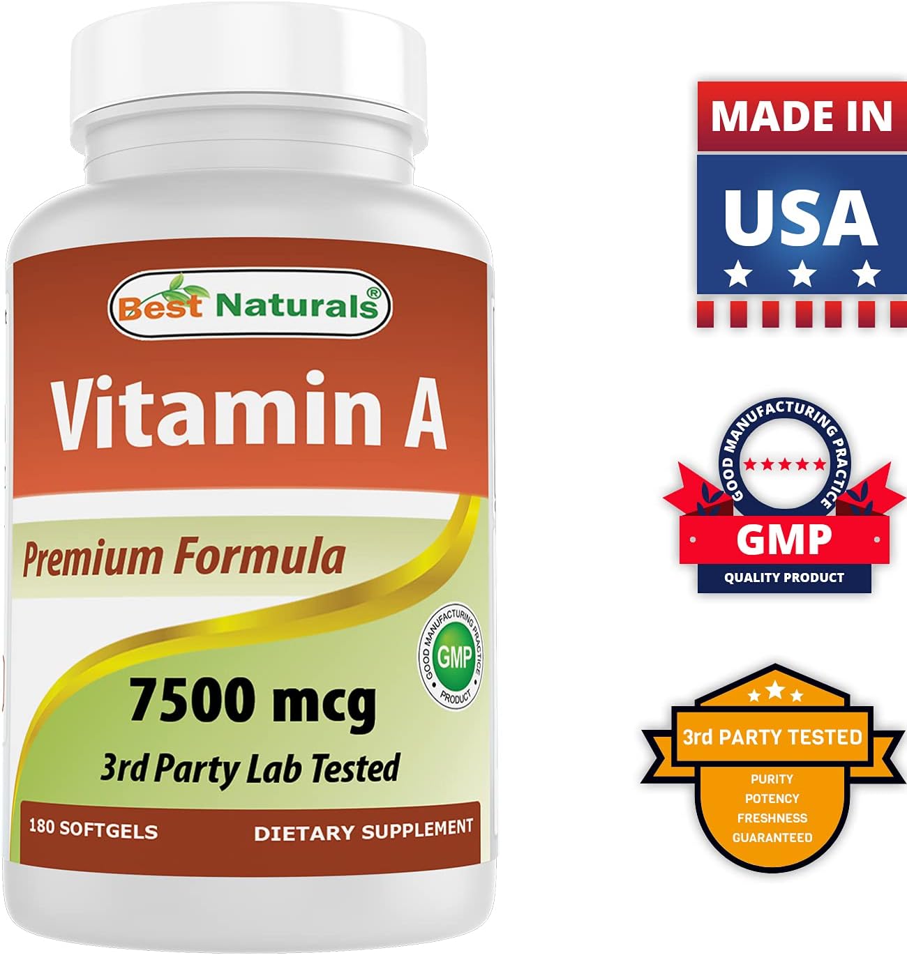 High Potency Vitamin A 25000 IU with Probiotic Blend - 10 Strains & 30 Billion CFU - Boost Immunity and Gut Health - Espot.com.au