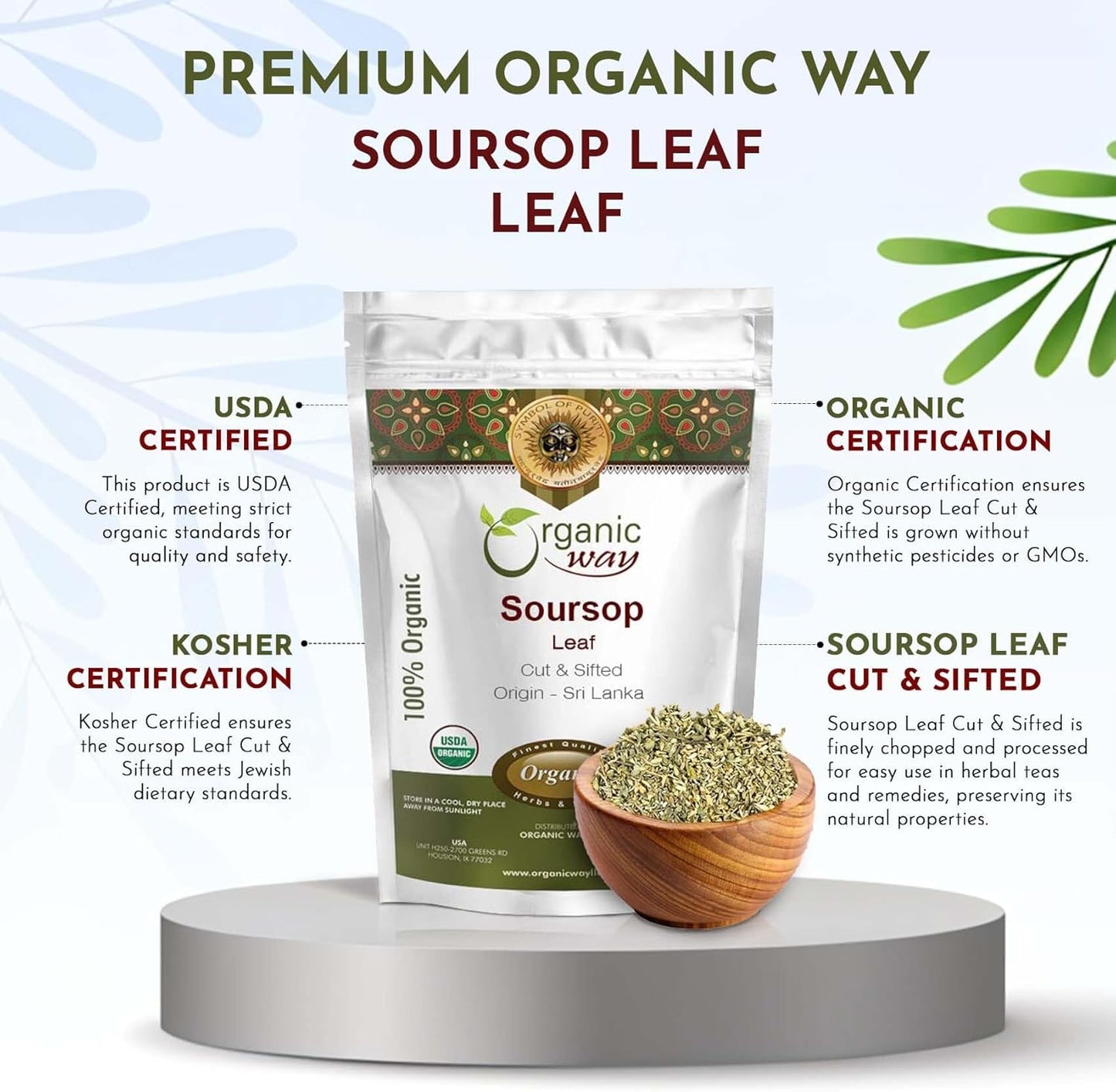 organic-dried-soursop-leaf-coarse-cut-herbal-tea---vegan-non-gmo-gluten-free---100-raw-from-sri-lanka---resealable-bag---1lbs16oz-5