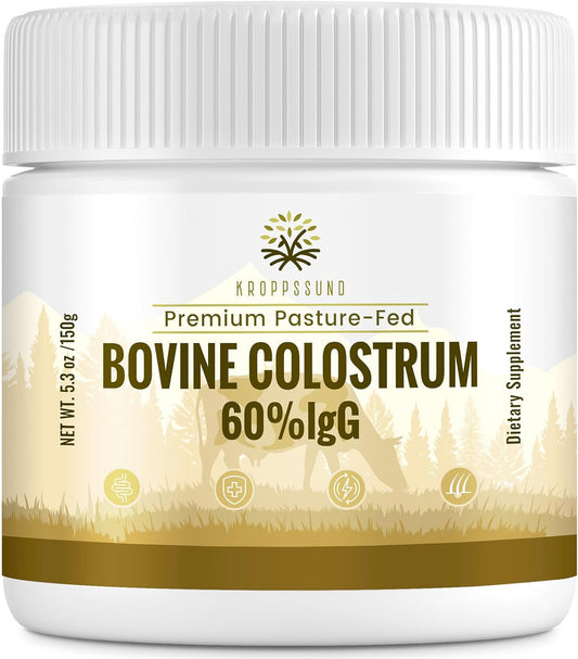 high-potency-3000-mg-bovine-colostrum-powder-supplement---60-igg-content---supports-gut-bone-exercise-immune-health---50-servings---1-bottle-1