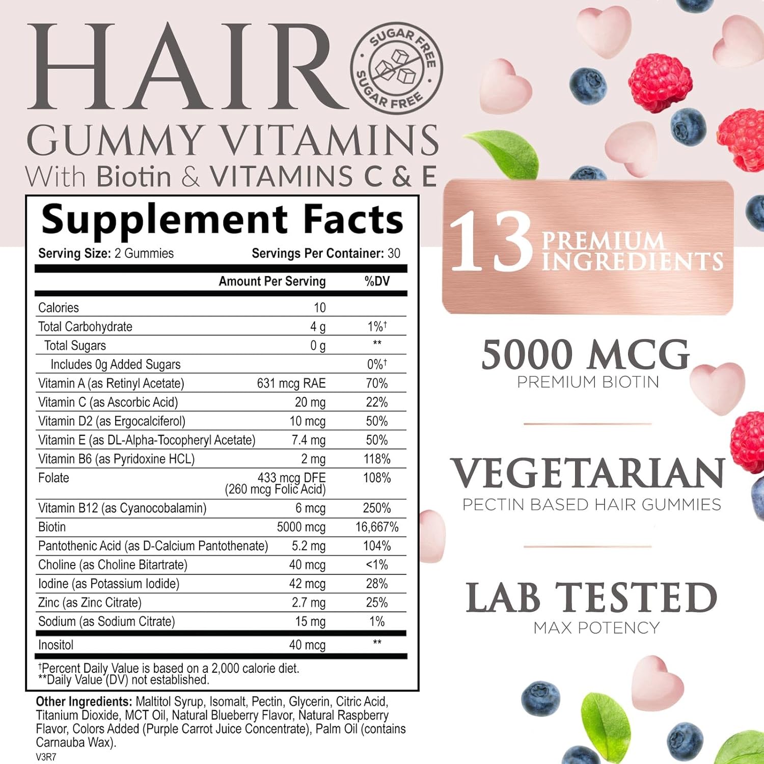 sugar-free-hair-vitamins-gummies-with-biotin-5000-mcg-for-strong-beautiful-hair-and-nails---vegetarian-friendly---60-gummies-2