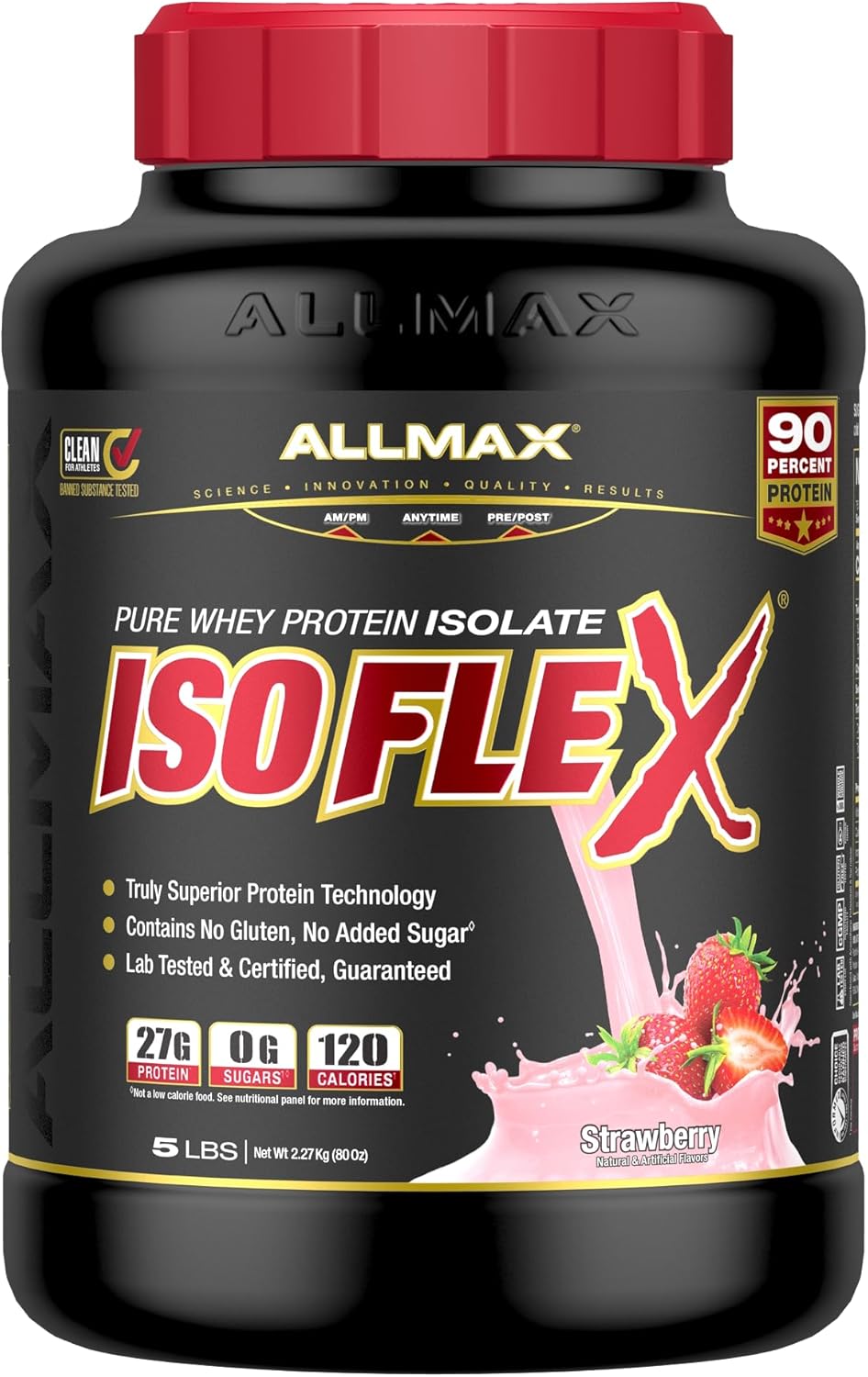 allmax-nutrition-strawberry-isoflex-whey-protein-powder---5lb-27g-protein-whey-protein-isolate-1