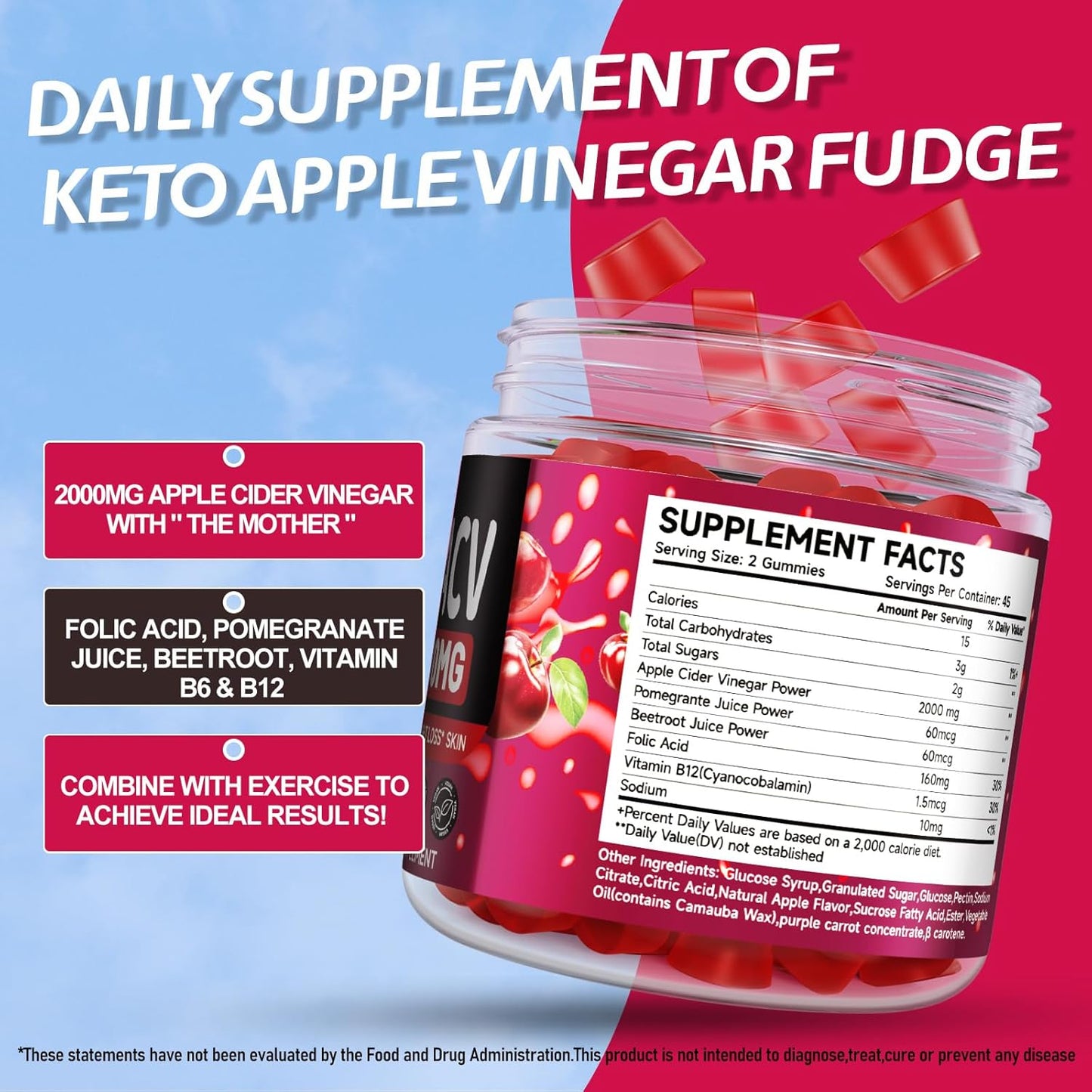 vegan-keto-acv-gummies-with-pomegranate-beetroot---2000mg-advanced-formula-natural-ingredients-gelatin-free---90-count---keto-drops-alternative-2