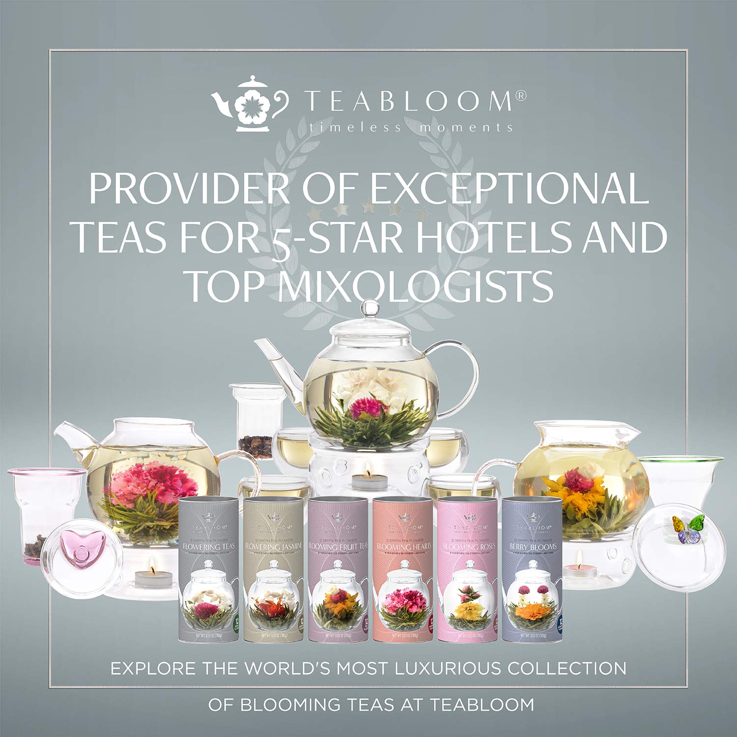 teabloom-flowering-tea-gift-set---12-varieties-of-blooming-tea-flowers-in-a-canister---hand-tied-green-tea-leaves-with-edible-flowers---12-pack-7