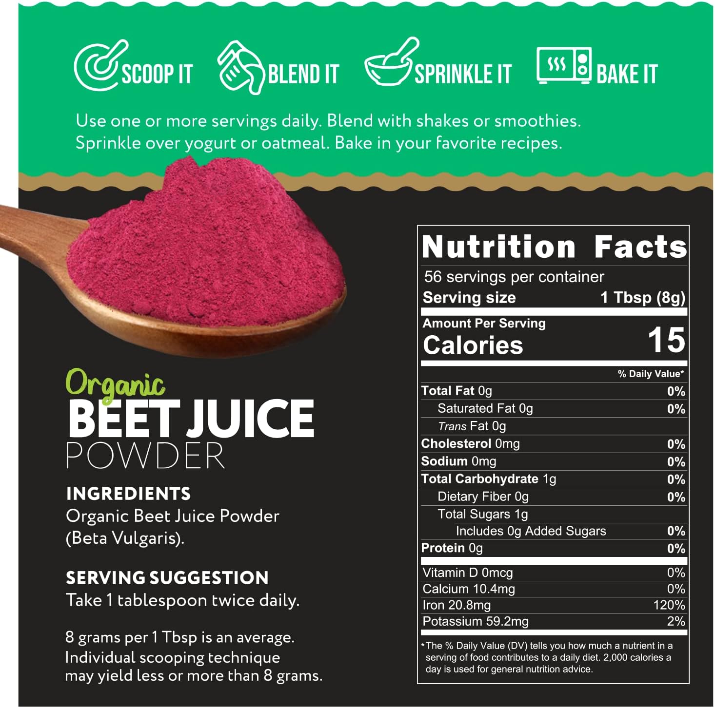 organic-beet-root-juice-powder---16-ounces-pure-ganic-food-supplement-5