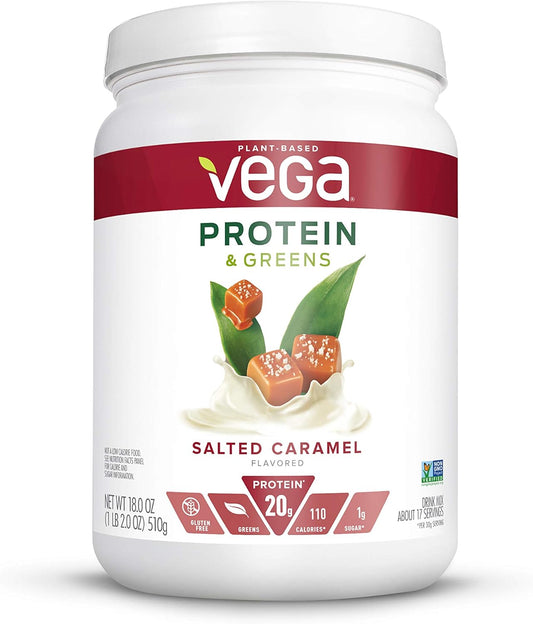 salted-caramel-vega-protein-and-greens-powder---vegan-20g-plant-protein-low-carb-keto-friendly-dairy-gluten-free---11lb-17-servings-1