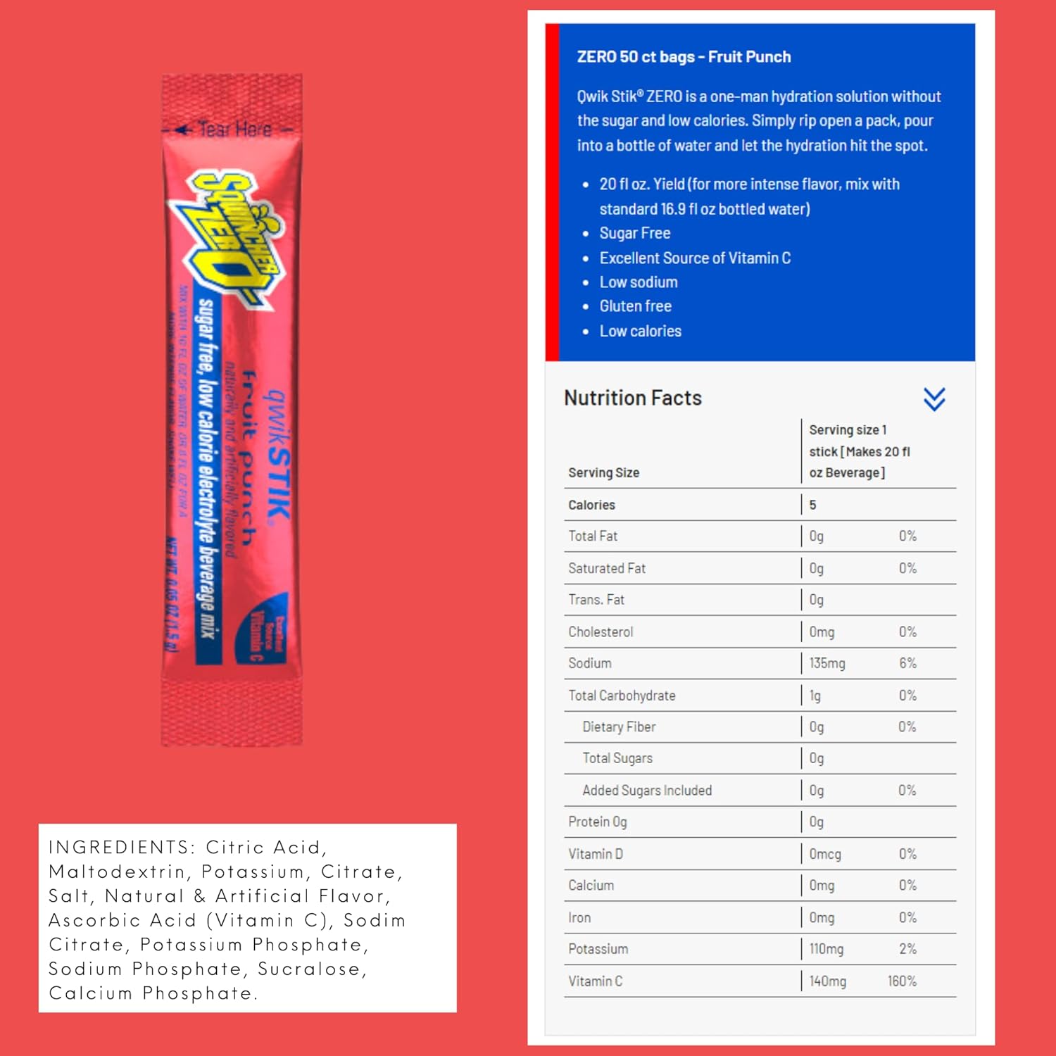 sqwincher-qwik-stick-fruit-punch-lite-electrolyte-drink-powder-concentrate---50-pack-makes-20-ounces-each-2