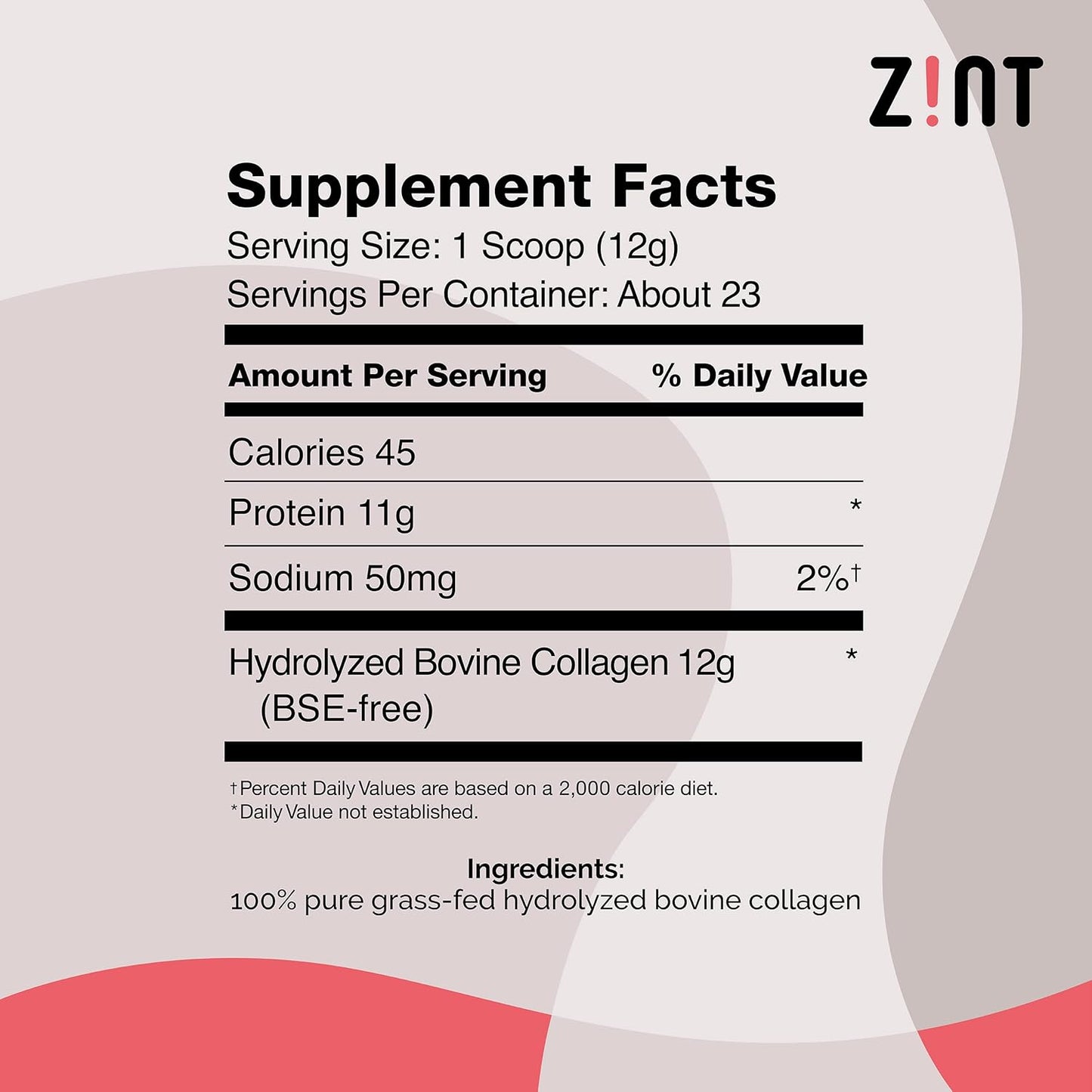 Zint Collagen Hydrolysate Powder - 10 Oz Bag - Premium Hydrolyzed Collagen Supplement - Espot.com.au