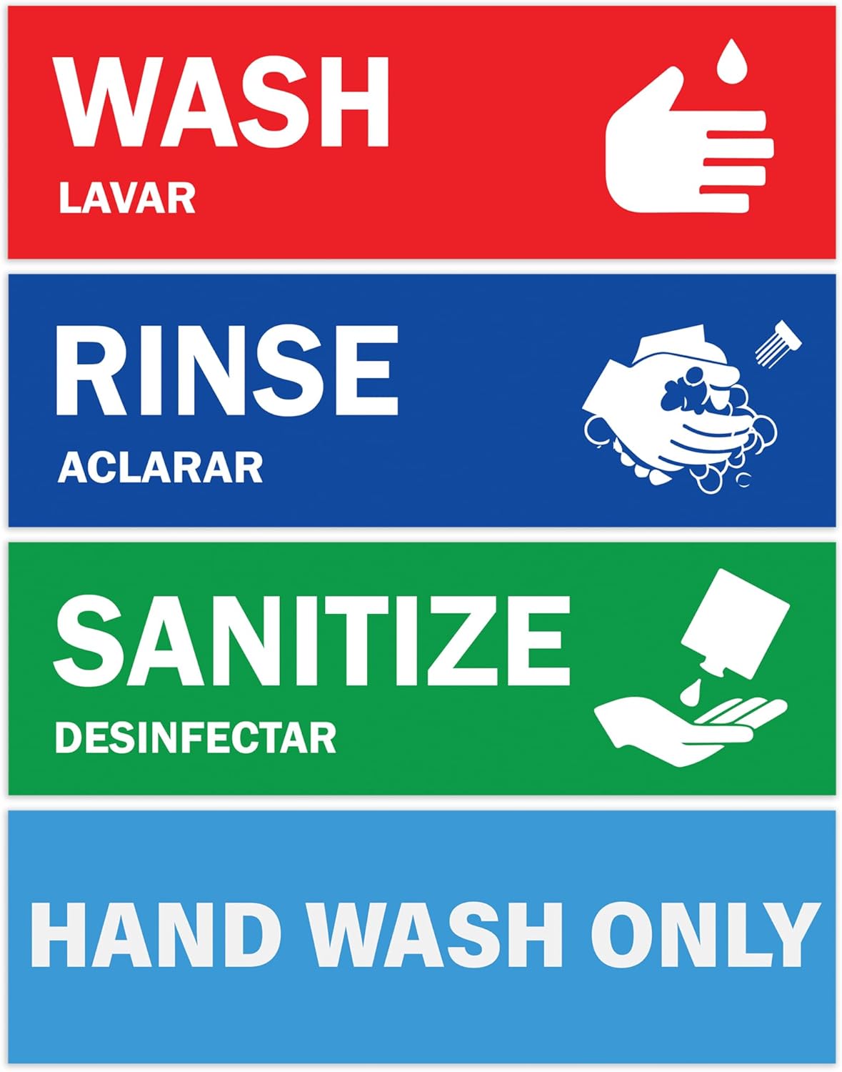 commercial-kitchen-sink-labels-set---wash-rinse-sanitize-hand-wash-only-sign---275-x-9---ideal-for-3-compartment-sink---restaurant-food-truck-wash-station-1