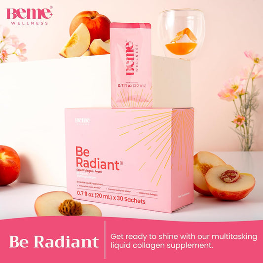 liquid-collagen-drink-for-hair-skin-nails---collagen-peptides-biotin-vitamin-c---beme-radiant---30-sachets-mixed-berry---men-womens-drinkable-supplement-1
