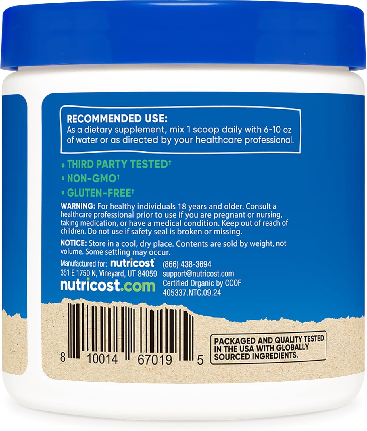 Organic Shiitake Mushroom Powder 4 oz - Gluten Free & Non-GMO by Nutricost - Espot.com.au