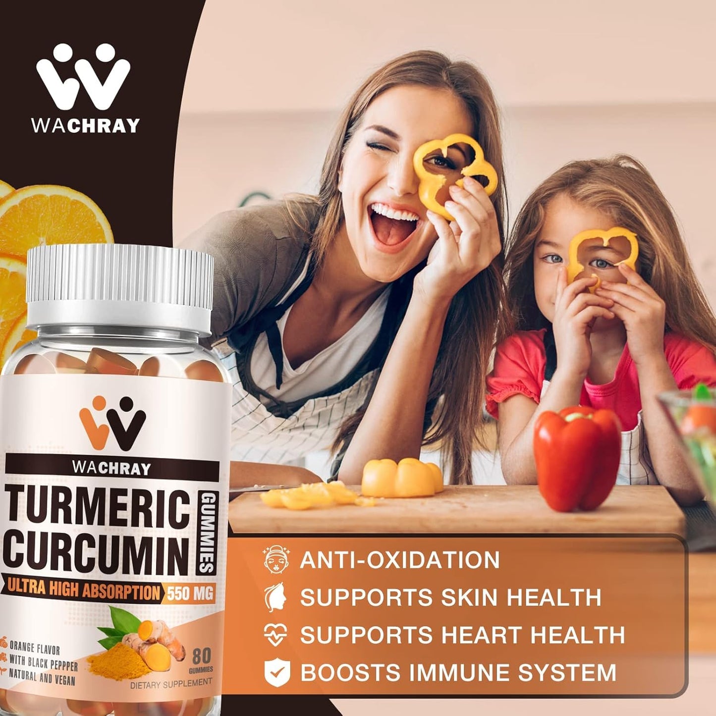 2-pack-turmeric-curcumin-gummies-with-ginger-black-pepper-extract---pain-inflammation-support-for-joints-weight---vegan-organic-tumeric-gummy-supplements-for-adults-kids-5