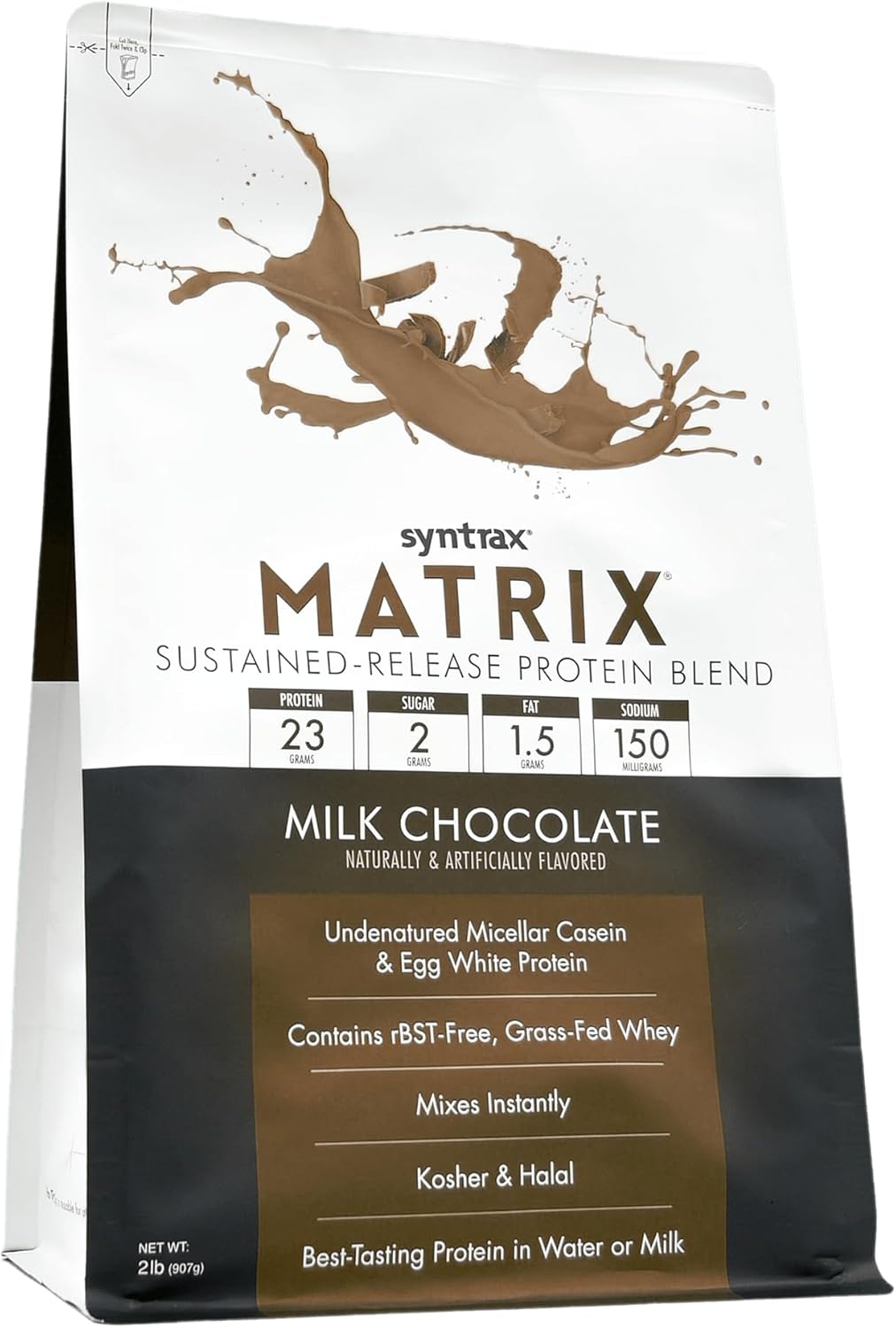 syntrax-nutrition-matrix-protein-powder-sustained-release-blend-milk-chocolate-flavor-2-lbs---high-quality-protein-supplement-2