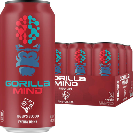 gorilla-mind-energy-drink-12-pack-tigers-blood-flavor-boost-energy-and-focus-with-n-acetyl-l-tyrosine-alpha-gpc-caffeine-uridine-saffron-no-sugar-or-artificial-colors-16oz-cans-1