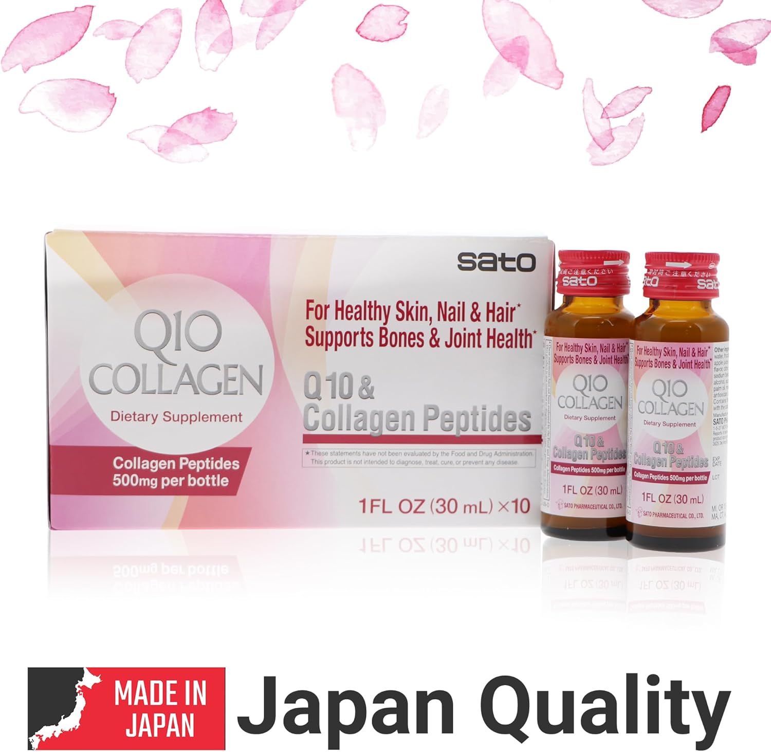 sato-q10-collagen-peptides-for-healthy-skin-hair-nails---supports-bone-joint-health---500mg-per-bottle---10-pack---made-in-japan---10-fl-ounce-8