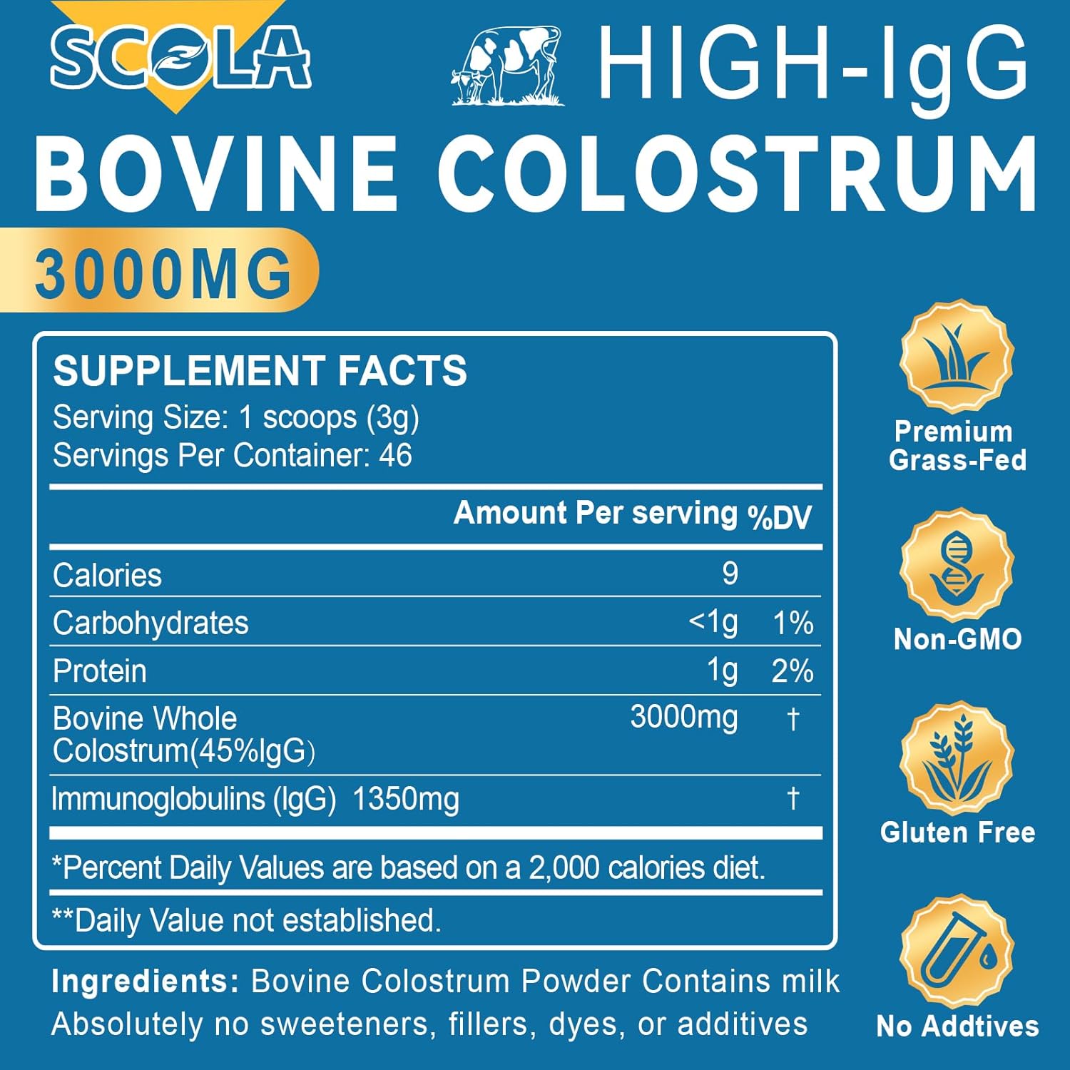 high-igg-grass-fed-bovine-colostrum-powder---gut-health-immune-support-beauty-boost---non-gmo-natural-supplement---3000mg-per-serving-49-oz-2