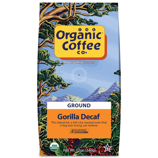 organic-coffee-co-gorilla-decaf-ground-coffee---12oz-bag-medium-roast-swiss-water-processed-certified-usda-organic-1