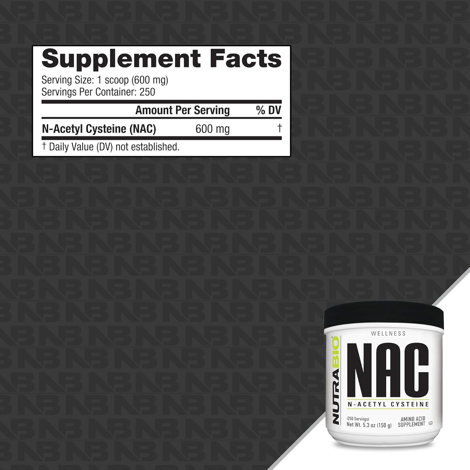 nutrabio-n-acetyl-cysteine-nac-powder---150g-600mg-serving---anti-oxidant-immune-support---non-gmo-gluten-free---no-fillers-2