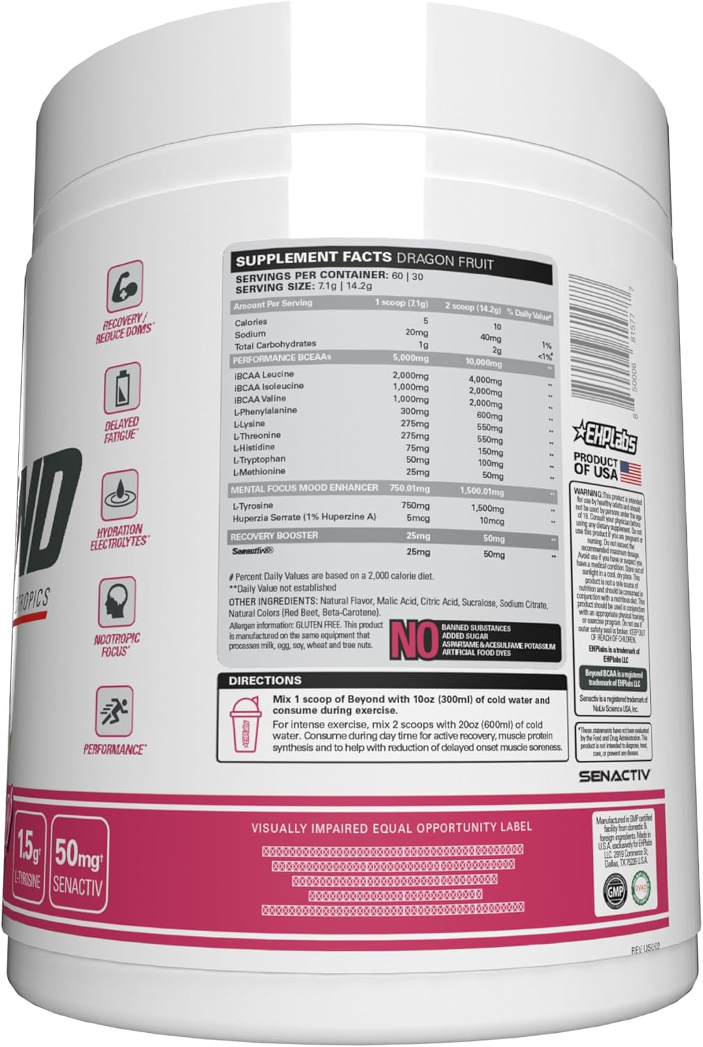 ehp-labs-beyond-bcaa-powder---dragon-fruit-flavor---essential-amino-acids-for-post-workout-recovery---10g-supplement---60-servings-8