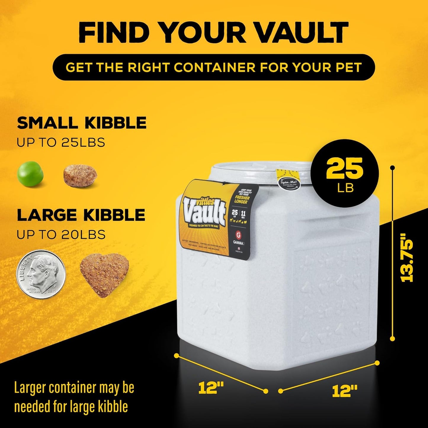 gamma2-vittles-vault-dog-food-storage-container---25-lb-capacity---bpa-free---made-in-usa---pet-food-storage-bin-2