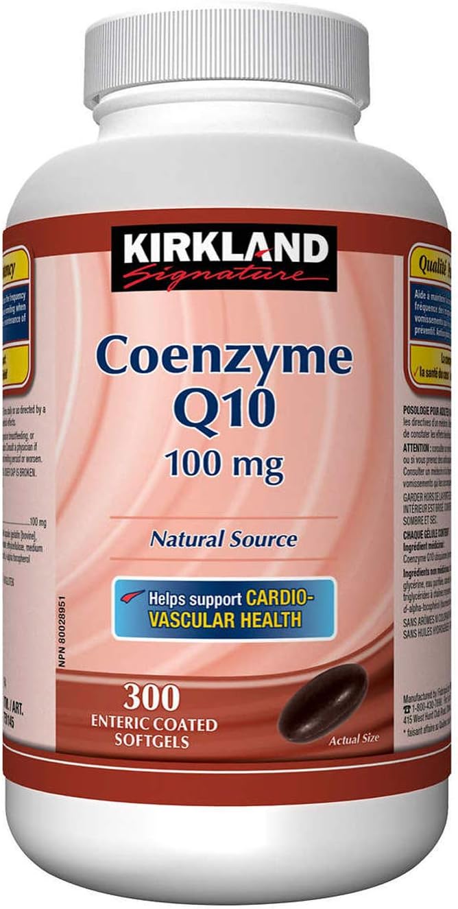 kirkland-signature-coenzyme-q10-100mg-300-enteric-coated-softgels---heart-health-and-energy-support-supplement-1