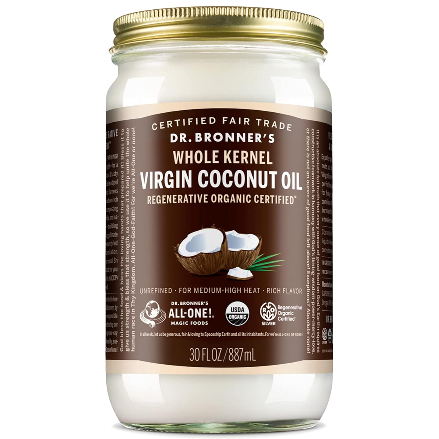 organic-virgin-coconut-oil-whole-kernel-30-oz---unrefined-fresh-pressed-for-cooking-baking-hair-body---fair-trade-vegan-non-gmo---rich-nutty-flavor-1