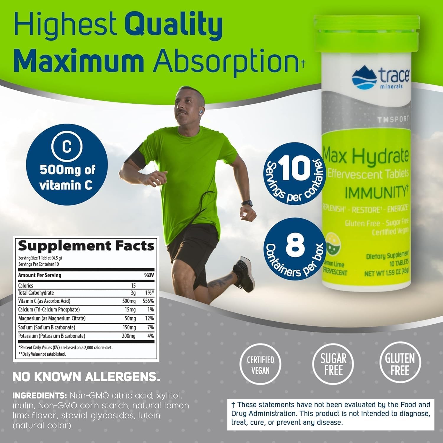 lemon-lime-electrolyte-drink-supplement-for-immune-health-and-hydration---muscle-cramp-relief---8-containers-80-servings-of-trace-minerals-max-hydrate-immunity-vitality-supplement-2