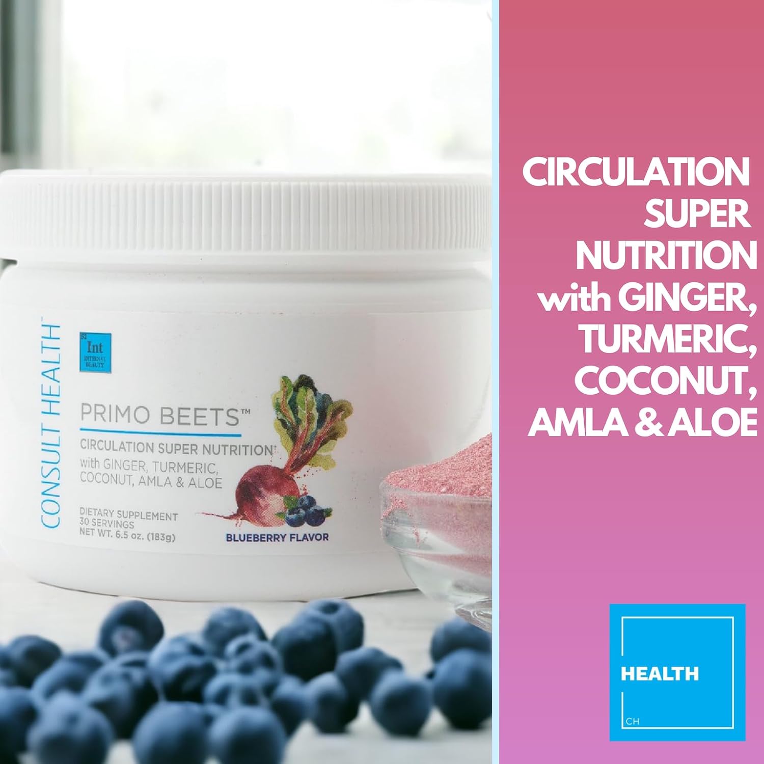 beet-root-powder-drink-mix-with-nitric-oxide-for-daily-nutrition---ginger-turmeric---support-circulation---blueberry-flavor---30-servings-3