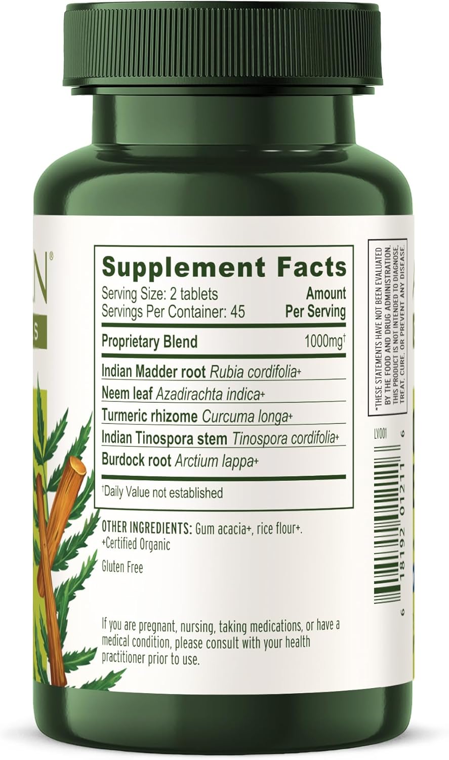 organic-blood-cleanse-tablets-with-manjistha-neem-for-clear-skin---natural-detox-healthy-skin-supplement---90-vegan-tablets---non-gmo-sustainably-sourced-8