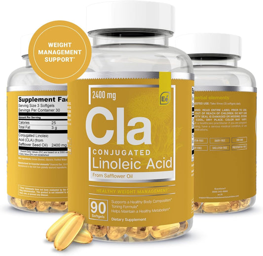 2400mg-cla-softgels-with-safflower-oil---conjugated-linoleic-acid-supplement-by-essential-elements-90-count-1