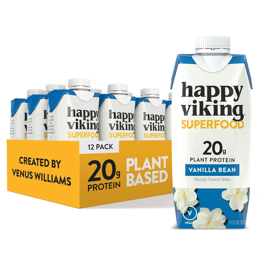 happy-viking-vanilla-bean-vegan-plant-protein-shakes---20g-protein-omega-3-9-amino-acids-bcaas---gluten-free-non-gmo-ready-to-drink---pack-of-12-11oz---created-by-venus-williams-1