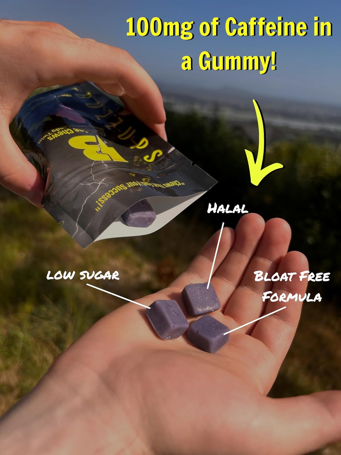 buzzin-berry-flavored-caffeine-gummies---100mg-per-gummy---energy-boost-for-sports-gaming-running-cycling---focus-and-endurance-supplement---10-gummies-1-pack-5