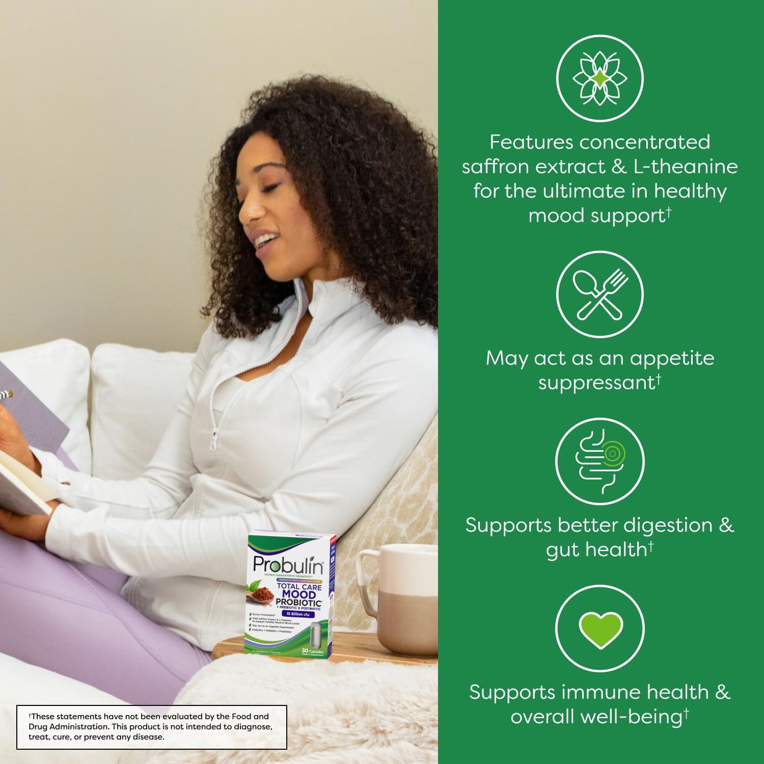 probulin-total-care-mood-capsules-with-prebiotics-probiotics-postbiotics-saffron-extract-l-theanine-for-gut-mood-support---15-billion-cfu-11-strains-vegan---30-count-3