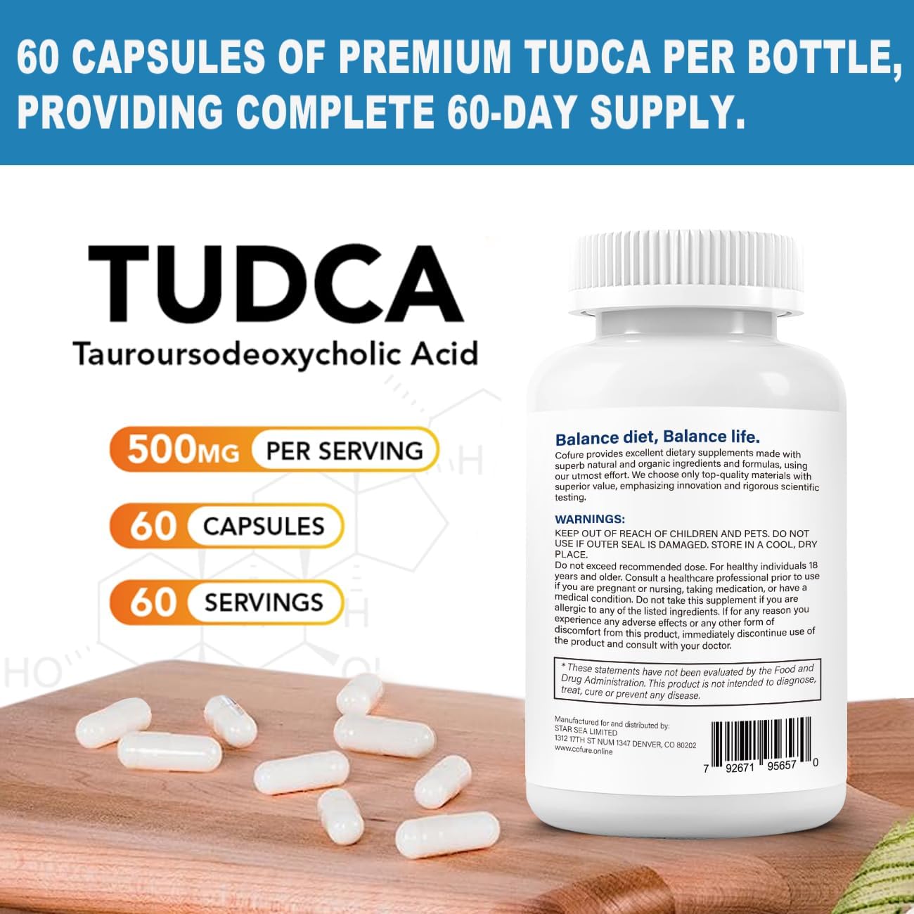 500mg-cofure-tudca-supplement-for-liver-gallbladder-support---pure-bile-salts-gluten-free-non-gmo---60-capsules-6