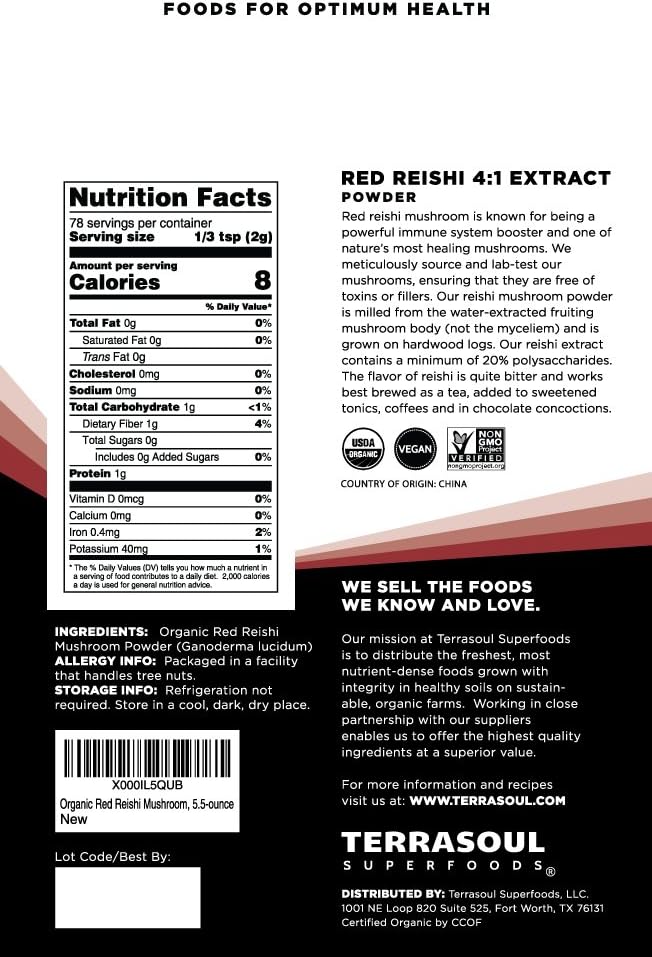 terrasoul-superfoods-organic-reishi-mushroom-powder---55-oz-41-extract-for-immune-support-stress-relief-better-sleep---adaptogenic-mushrooms-2