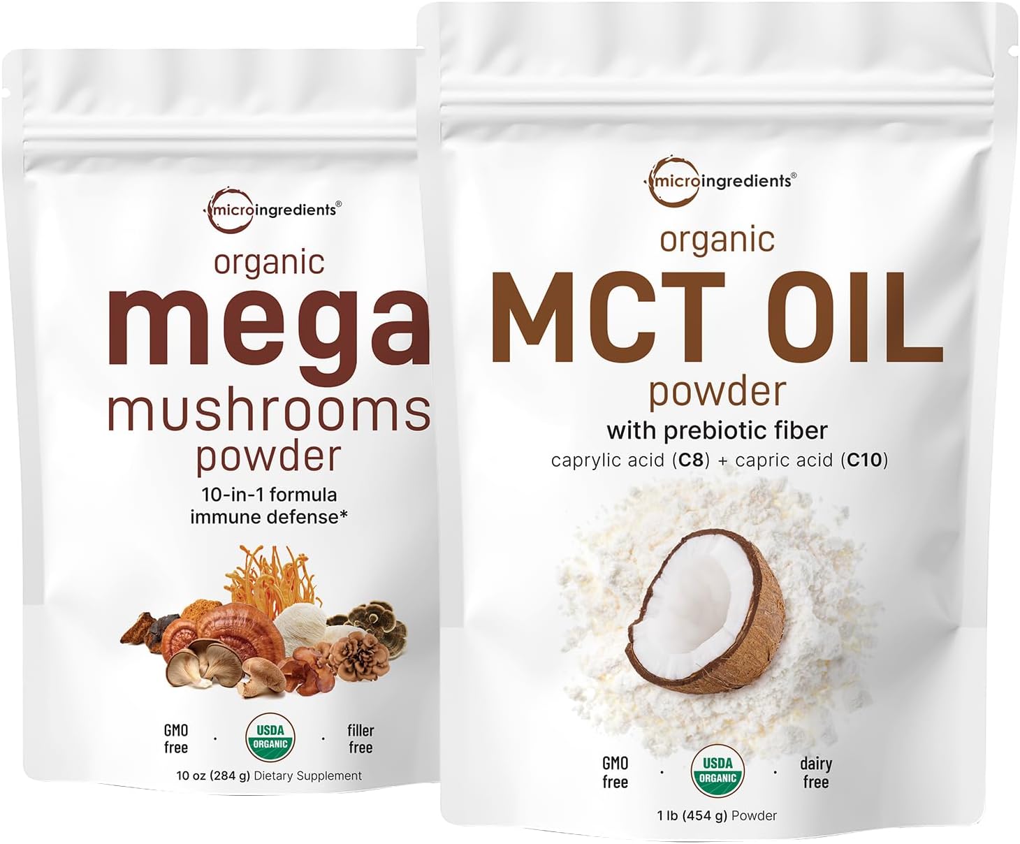 organic-mega-mushroom-powder-and-mct-oil-bundle---10oz-mushroom-powder-1lb-mct-oil-powder-10-in-1-mushroom-complex-with-c8-mct-oil-plant-based-creamer-1