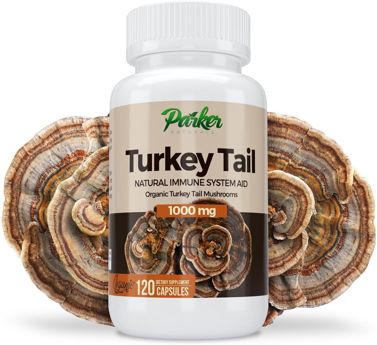 organic-turkey-tail-mushroom-capsules---immune-system-support-supplement---1000mg-premium-blend---120-capsules-by-parker-naturals-1