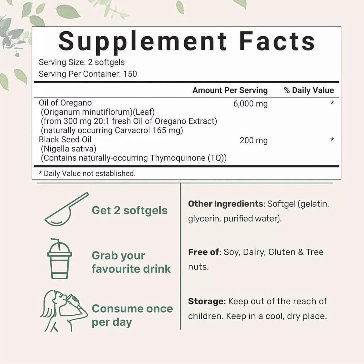 300-count-oil-of-oregano-softgels-with-black-seed-oil-for-immune-support---6000mg-oregano-oil-supplement-capsules-non-gmo-gluten-free---plant-based-formula-bottle-300-5