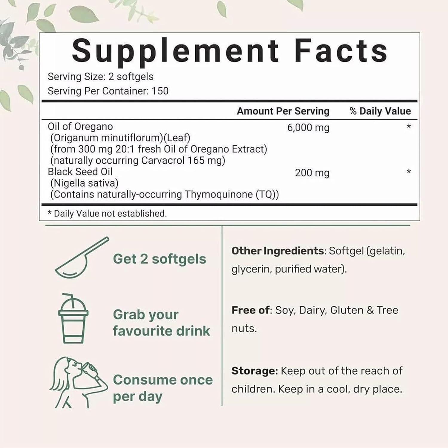 300-count-oil-of-oregano-softgels-with-black-seed-oil-for-immune-support---6000mg-oregano-oil-supplement-capsules-non-gmo-gluten-free---plant-based-formula-bottle-300-5