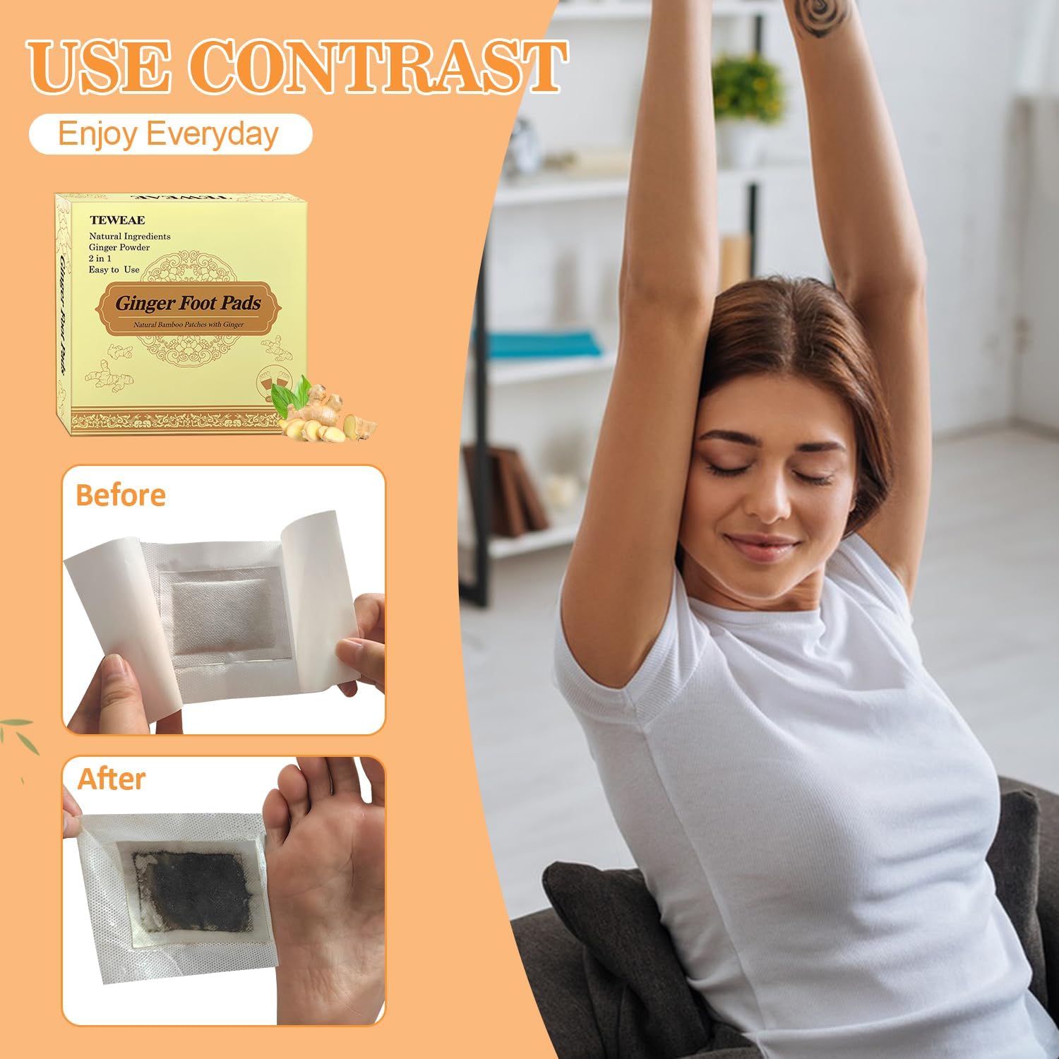 premium-ginger-foot-pads-with-natural-ingredients---2-in-1-upgrade-for-easy-use---bamboo-vinegar-wormwood-pads-with-strong-adhesive---40-pads-4