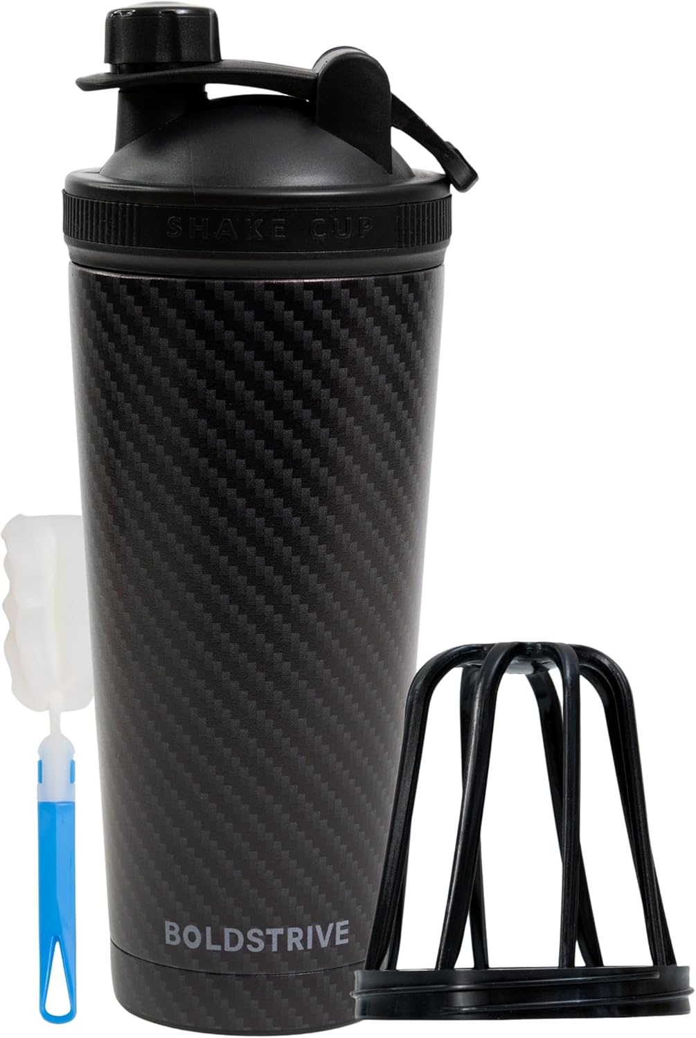 insulated-stainless-steel-protein-shaker-bottle-with-carbon-fiber-wrap-workout-journal---6-month-fitness-tracker-2