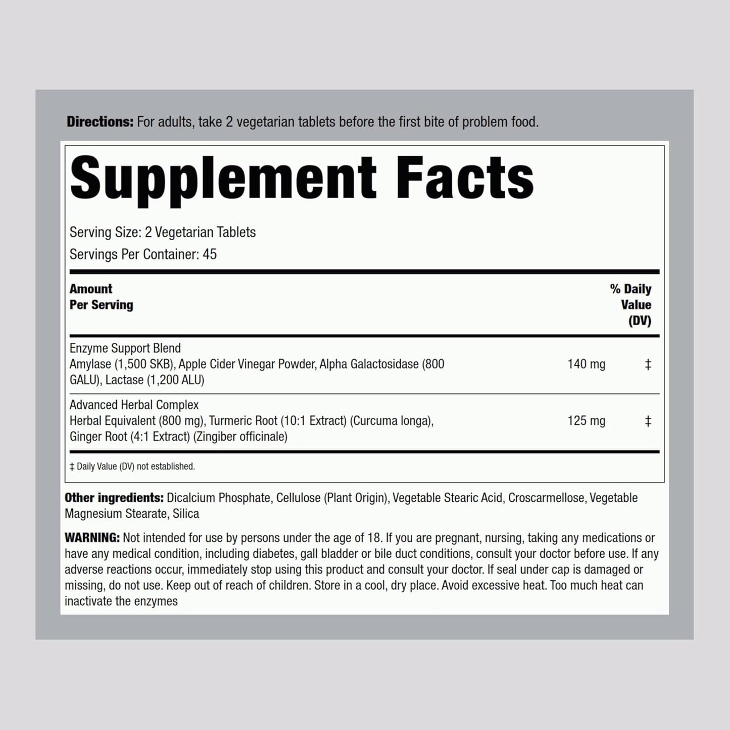 90-tablets-piping-rock-bloat-gas-support-supplement-for-men-women---extra-strength-pills-with-enzymes-turmeric-ginger---non-gmo-vegetarian-formula-2