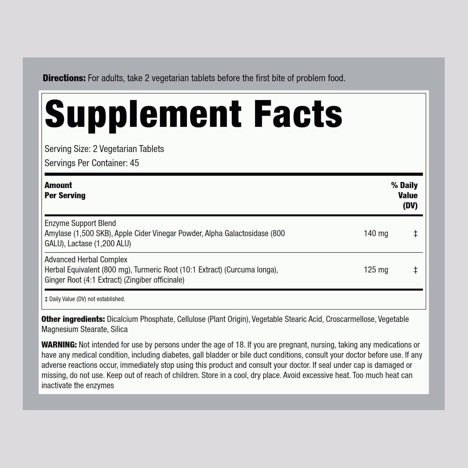 90-tablets-piping-rock-bloat-gas-support-supplement-for-men-women---extra-strength-pills-with-enzymes-turmeric-ginger---non-gmo-vegetarian-formula-2